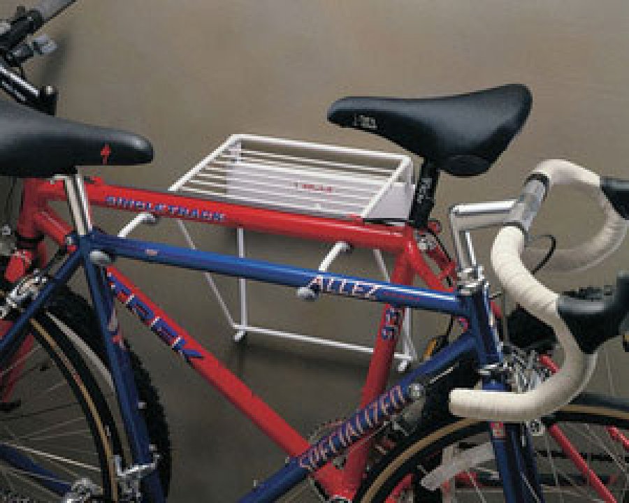 Folding bicycle rack