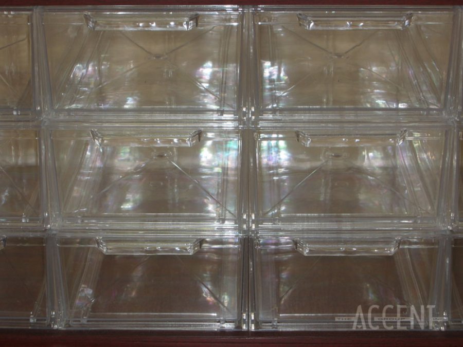 Lucite Shoe Boxes